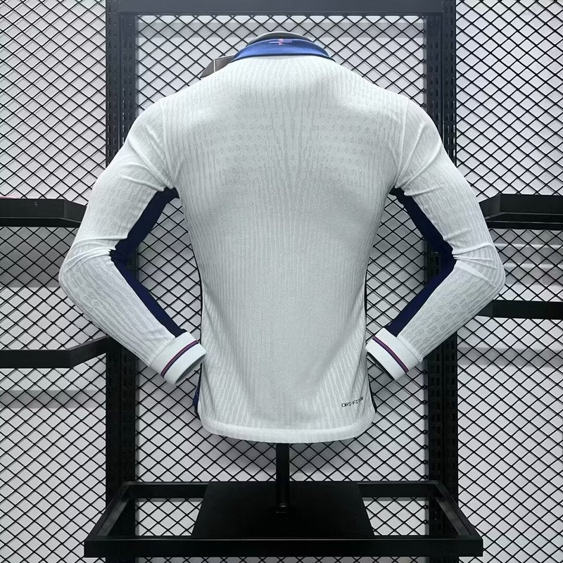 Camisa Inglaterra Eurocopa I 2024/25 Manga Longa - Jogador