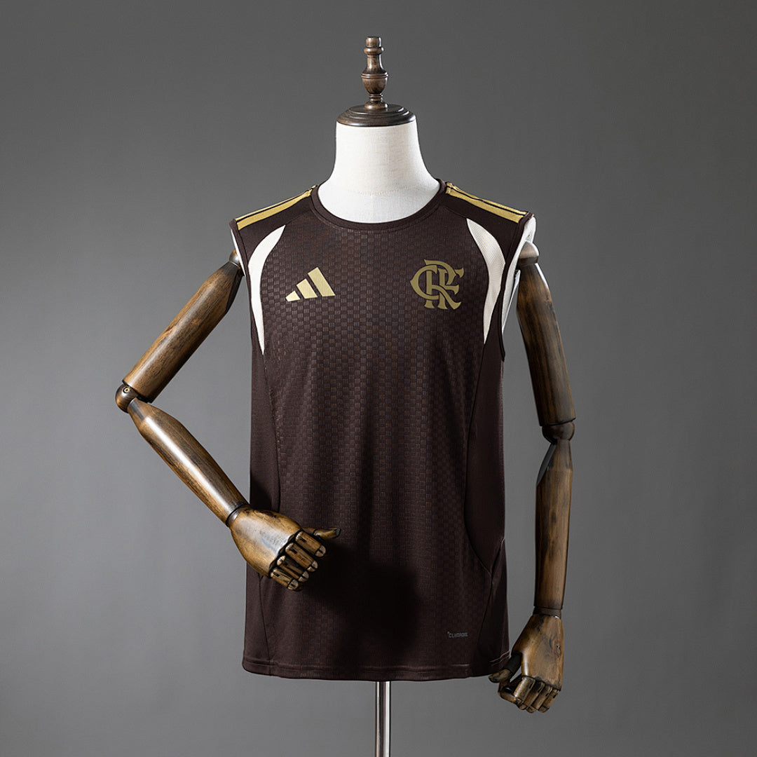 Flamengo 26∕27 Training - Brown Vest Jersey S-4XL(F1F9)