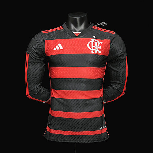 Long Sleeve 24∕25 Flamengo home player S-XXXXL(5481)