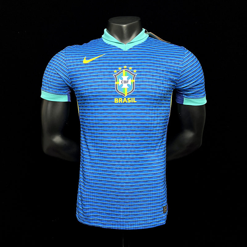 Player Brazil 2024∕25 Away Jersey – Player Version S-XXXXL(ED39)