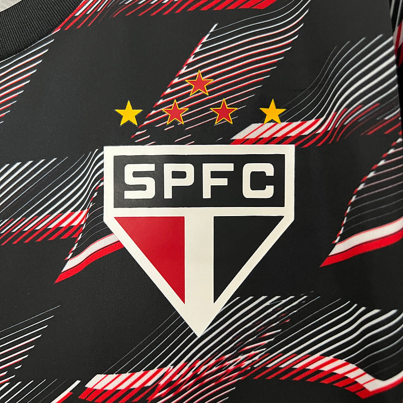 Camisa do São Paulo Pre Jogo 24/25 - Preto