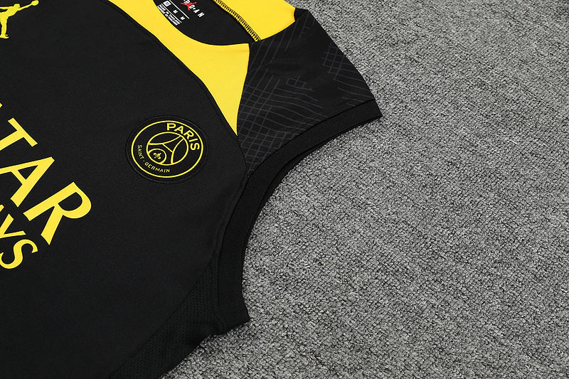 Regata Treino PSG 23/24  Preto/Amarelo