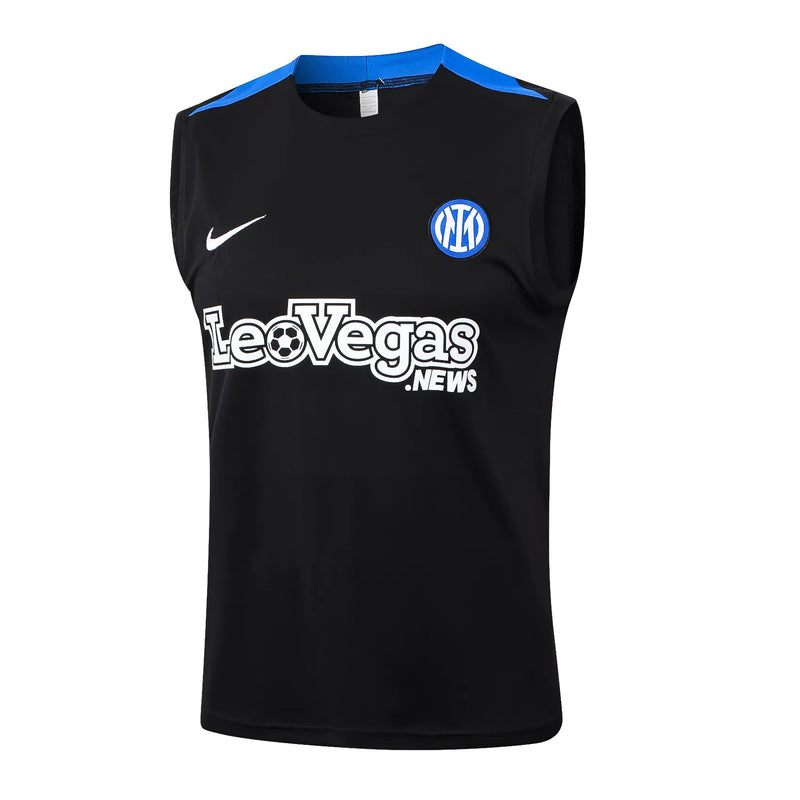 Conjunto Inter de Milão Treino Regata 24/25 - Preto