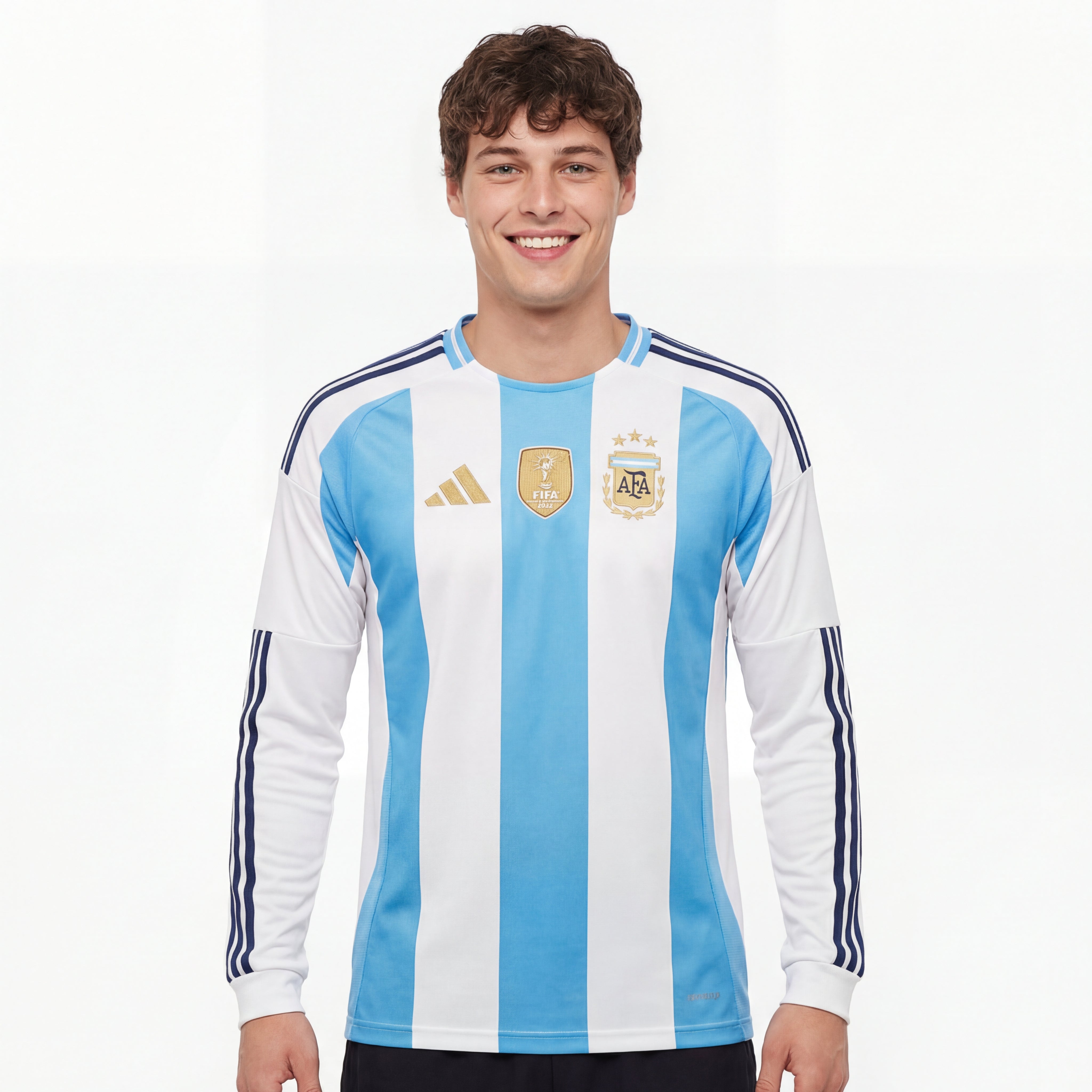 Camisa Argentina 2026 Jogador Home Longsleeve WorldCup