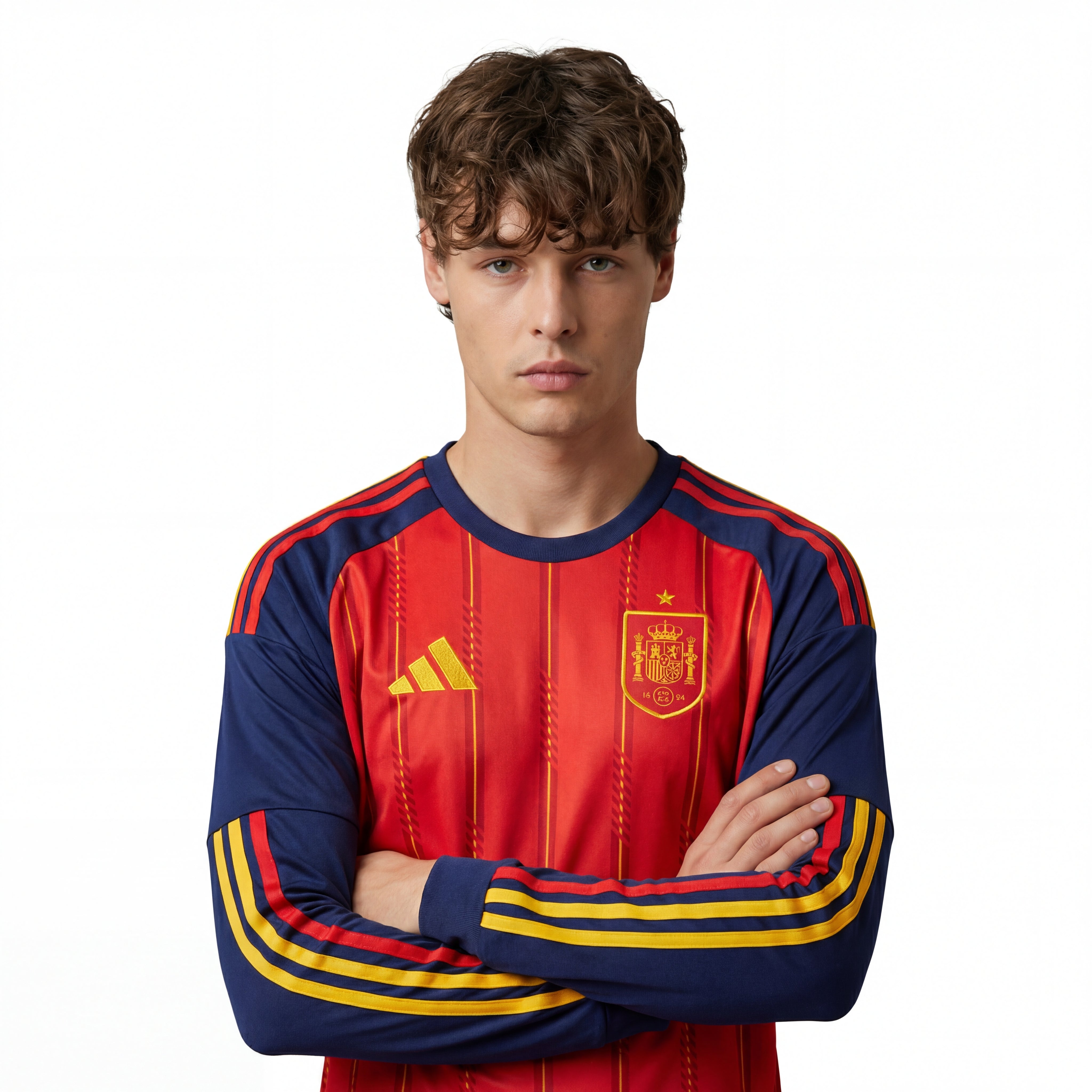 Camisa Espanha 2026 Home Longsleeve WorldCup