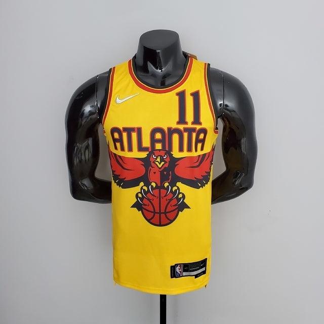 Regata NBA Atlanta Hawks Edição 75 Anos Amarela Masculina - Oliver Company