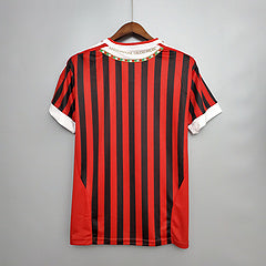 Camisa Milan Retrô 2011/2012 Vermelha e Preta  Adidas
