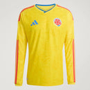 Camisa Colombia 2026 Jogador Longsleeve Home WorldCup