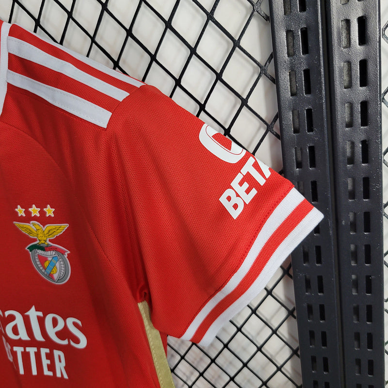 Kit Infantil Benfica Home 23/24 - Vermelho
