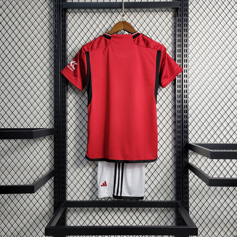 Kit Infantil Manchester United 23/24 - Vermelho