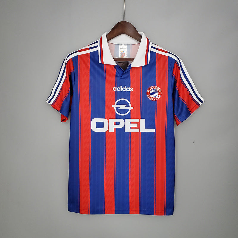 Camisa Bayern de Munique Retrô 1995/1997 Azul e Vermelha - Adidas
