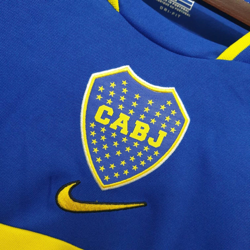 Camisa Boca Juniors Retrô 2001 Azul e Amarela - Nike