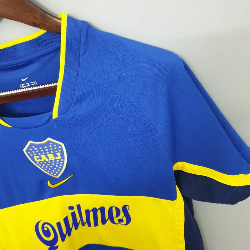 Camisa Boca Juniors Retrô 2001 Azul e Amarela - Nike