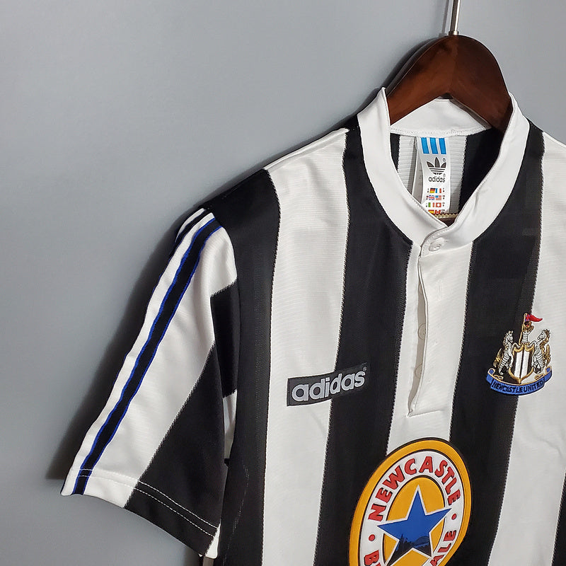 Camisa Newcastle Retrô 1995/1997 Preta e Branca - Adidas