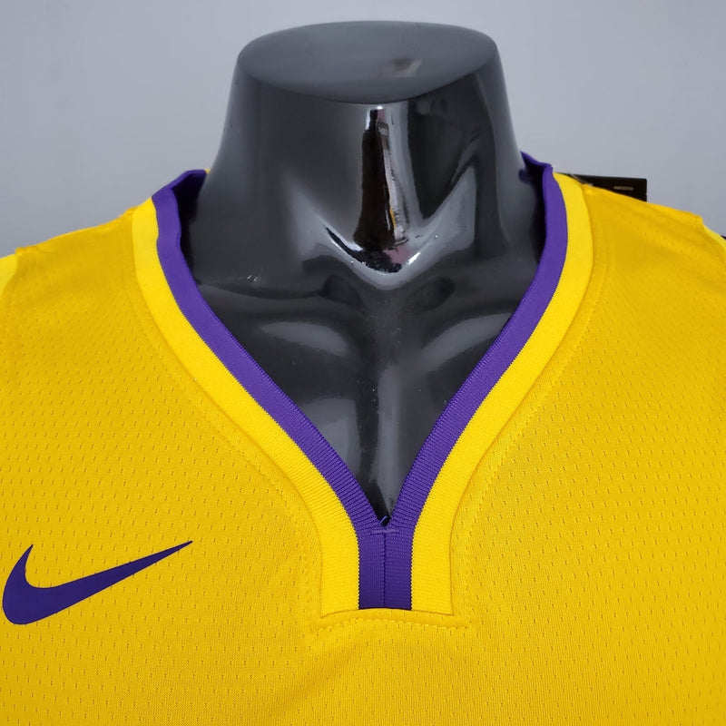 Camisa Basquete NBA Regata Los Angeles Lakers Masculina - Amarela